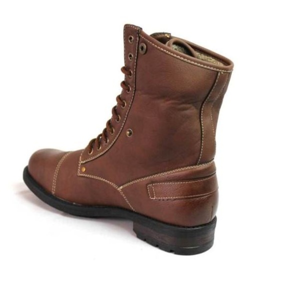 Polar Fox Men's Combat Style Desert Ankle Boots - Picture 5 of 8